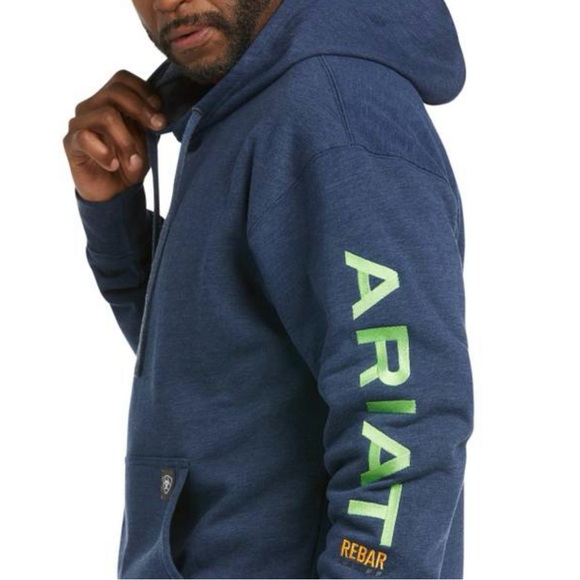Ariat Other - Ariat Navy Hoodie with Lime Logo